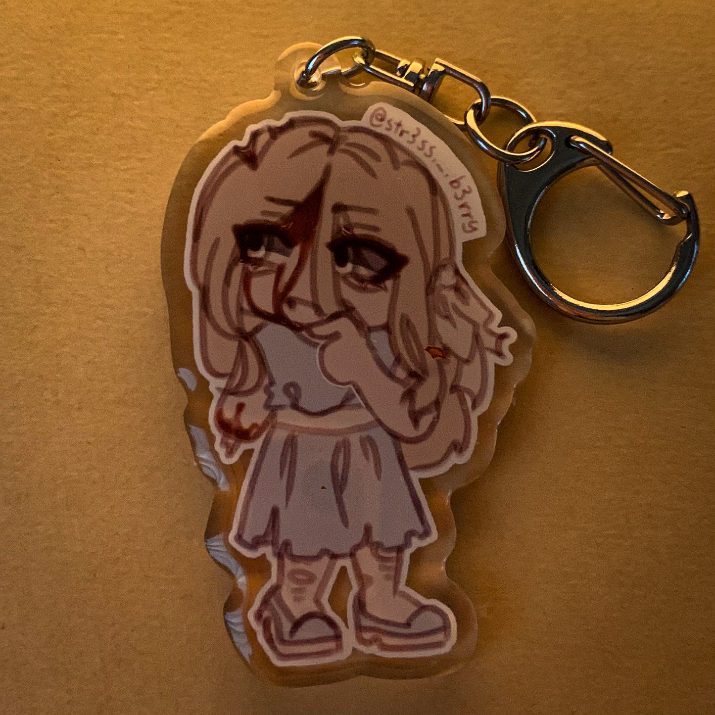 Lifeless Lucy keychain