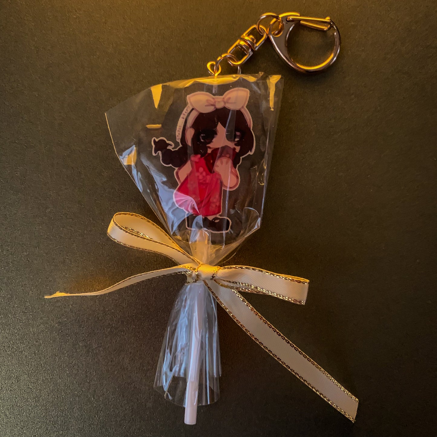 Chinese New Year Alison Wonderland lollipop keychain