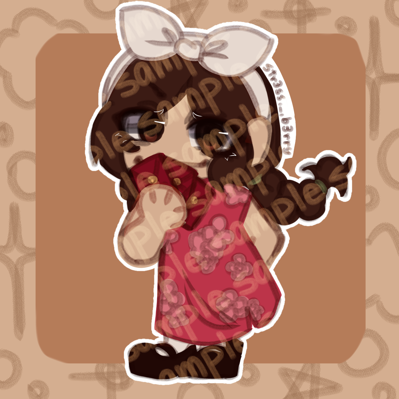 Chinese New Year Alison Wonderland lollipop keychain